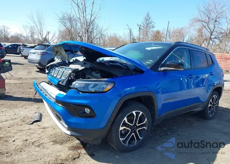 2022 Jeep Compass Limited 4X4 из США, поврежденный, VIN 3C4NJDCB7NT185777